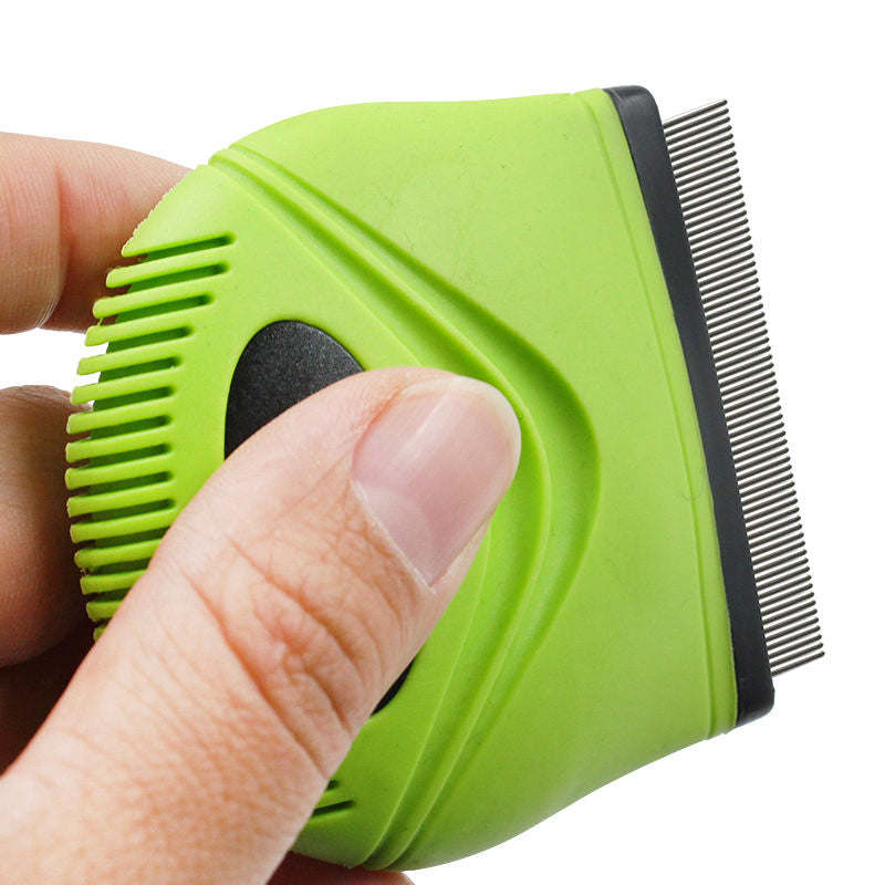 Pet Life 'Grazer' comb gently removes ticks from fur, ideal for travel. - Wolldi