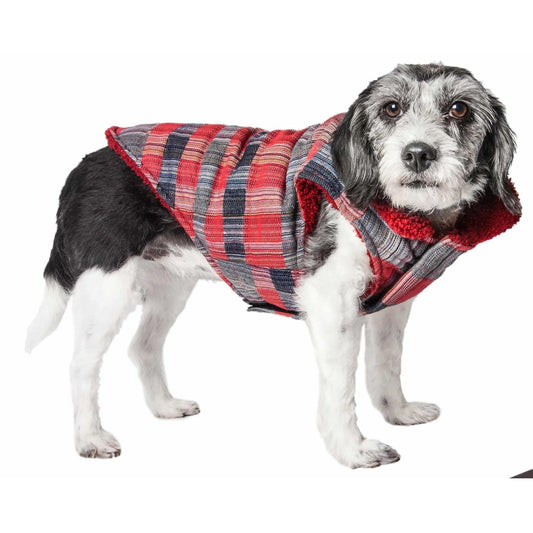 Stylish Plaid Dog Coat Extras