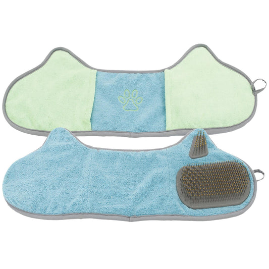 Grooming towel and brush Care