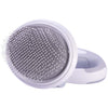 Travel pet brush with customizable grip and flexible bristles. Care