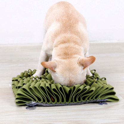 The Pet Life 'Sniffer Grip' is a suction-based snuffle mat for pets, perfect for cognitive development and digestive aid. - Wolldi