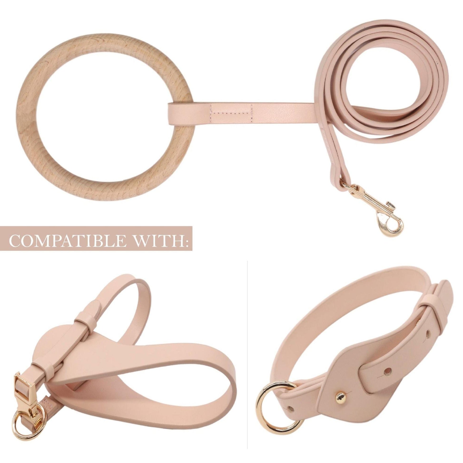 Pet Life 'Ever-Craft' Boutique Series Beechwood and Leather Designer Dog Leash: Stylish, durable, and versatile. - Wolldi