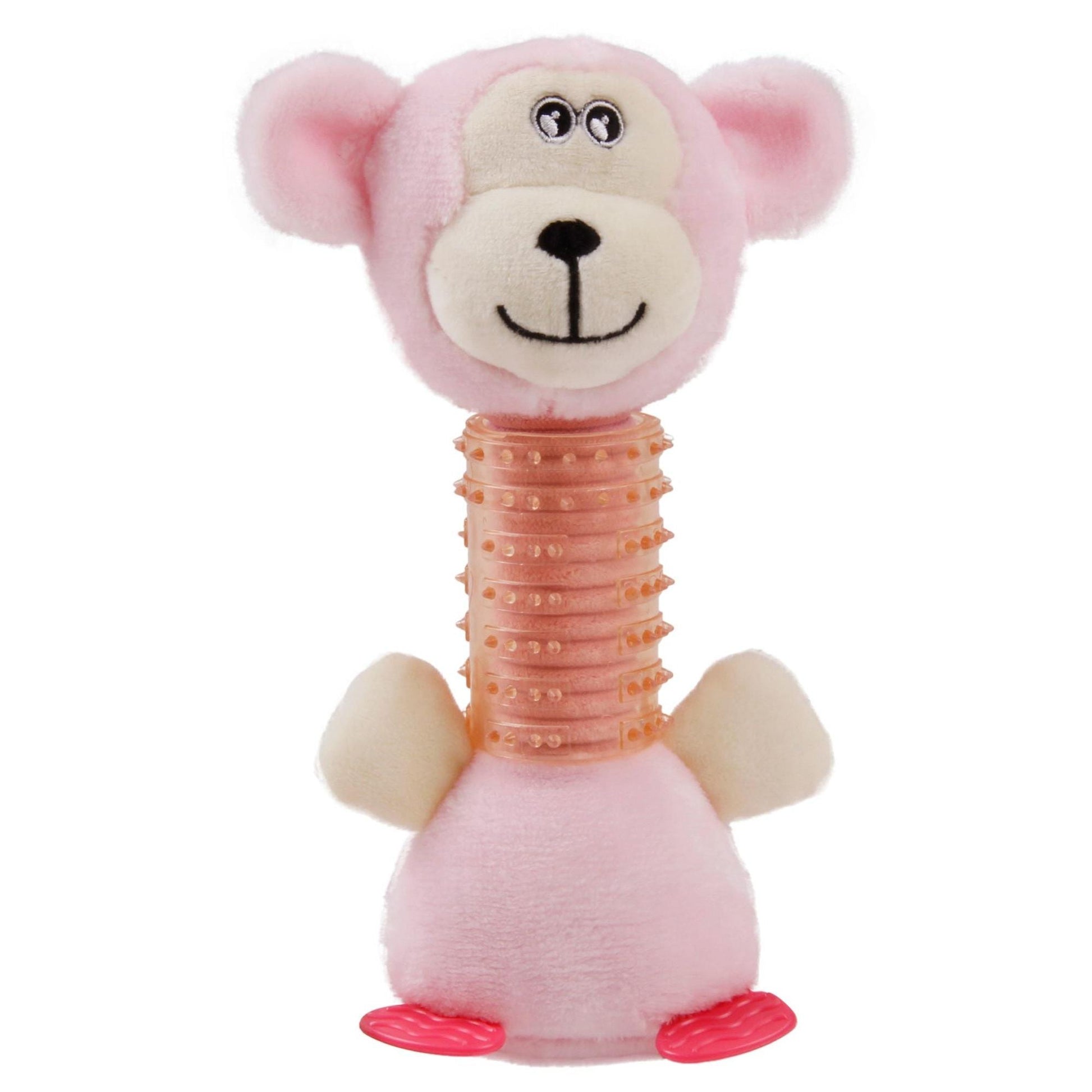 The Pet Life Totty-Chew' toy is perfect for teething pets, with a squeaky plush head and rubber chew stick. - Wolldi