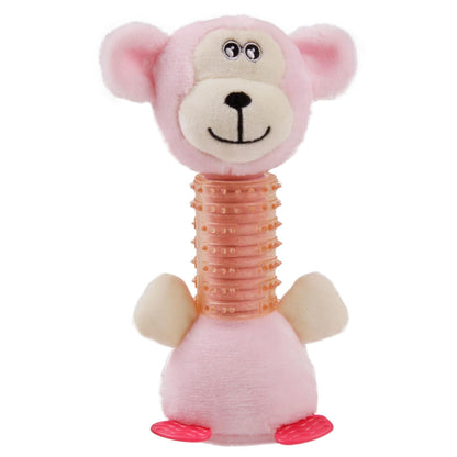 The Pet Life Totty-Chew' toy is perfect for teething pets, with a squeaky plush head and rubber chew stick. - Wolldi