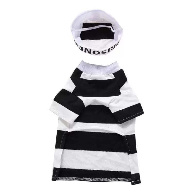 The Pet Life Striped Retro Inmate Prisoner Dog Costume is convenient and machine washable. - Wolldi