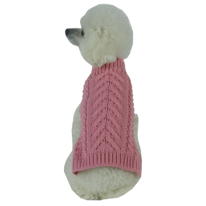 Cable Knitted Dog Sweater