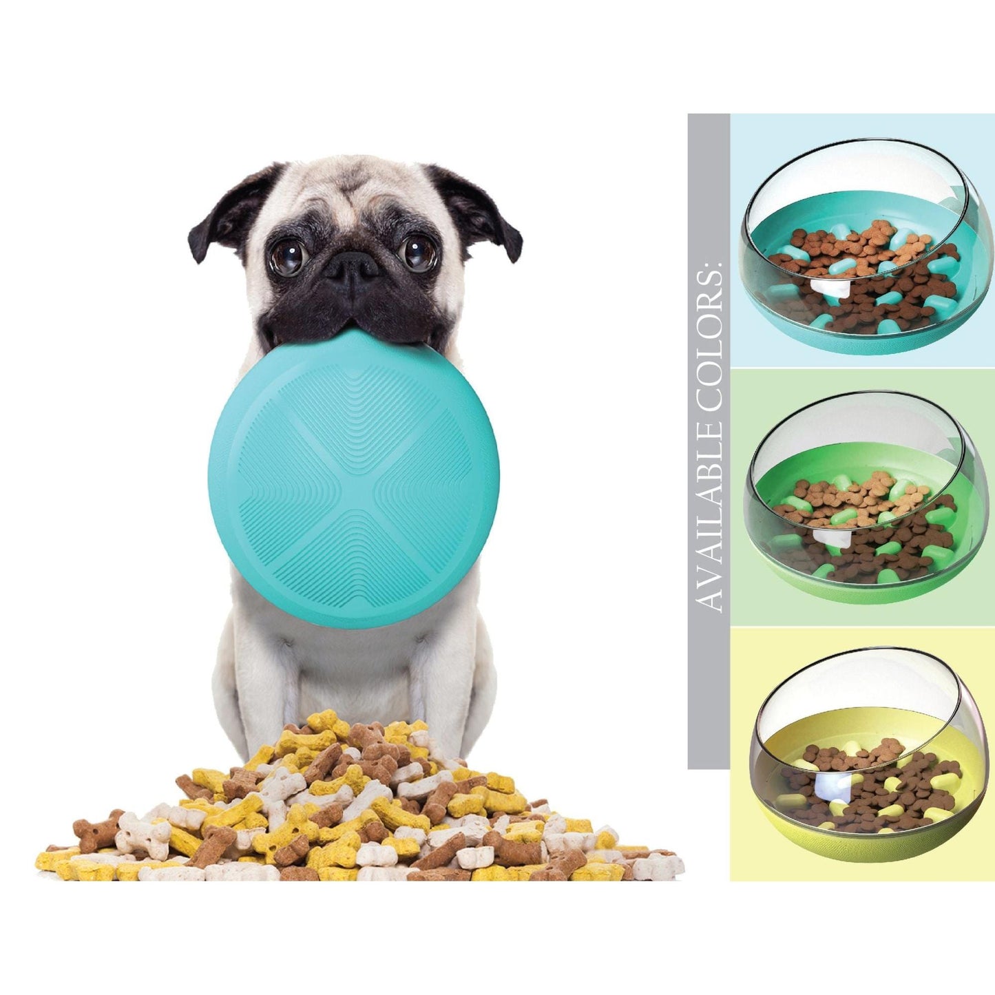 Weighted Slow Feeding Pet Bowl Dishes