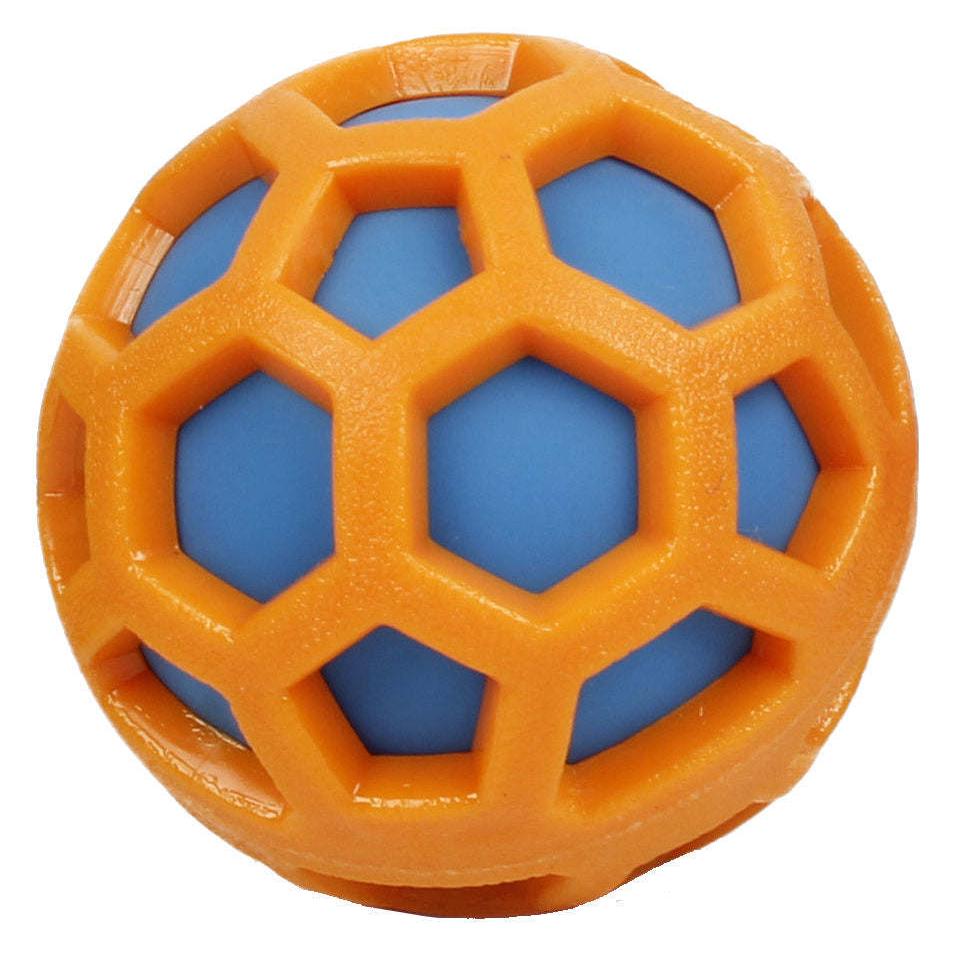 Pet Life 'DNA Bark' is a durable dog toy made of TPR material with a squeaking nylon ball. - Wolldi