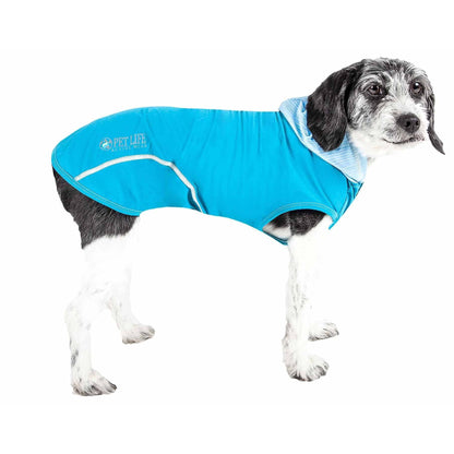 The Pet Life Active 'Pull-Rover' dog tank top hoodie offers comfort, breathability, and UV protection. - Wolldi