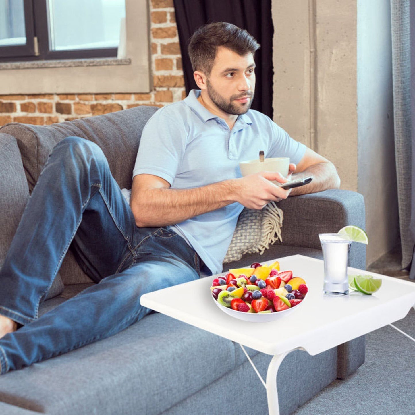 Adjustable foldable tray table HomeStyle