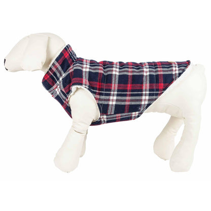 Insulated Dog Coat Plaid Fashion