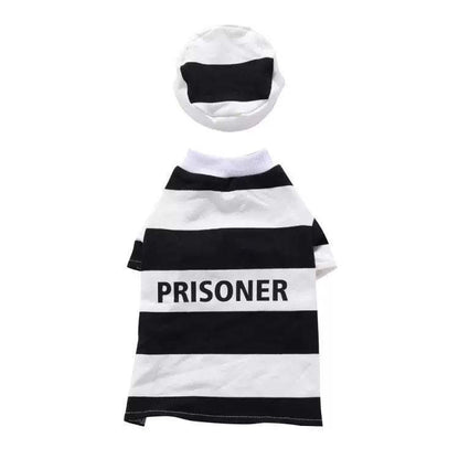 The Pet Life Striped Retro Inmate Prisoner Dog Costume is convenient and machine washable. - Wolldi