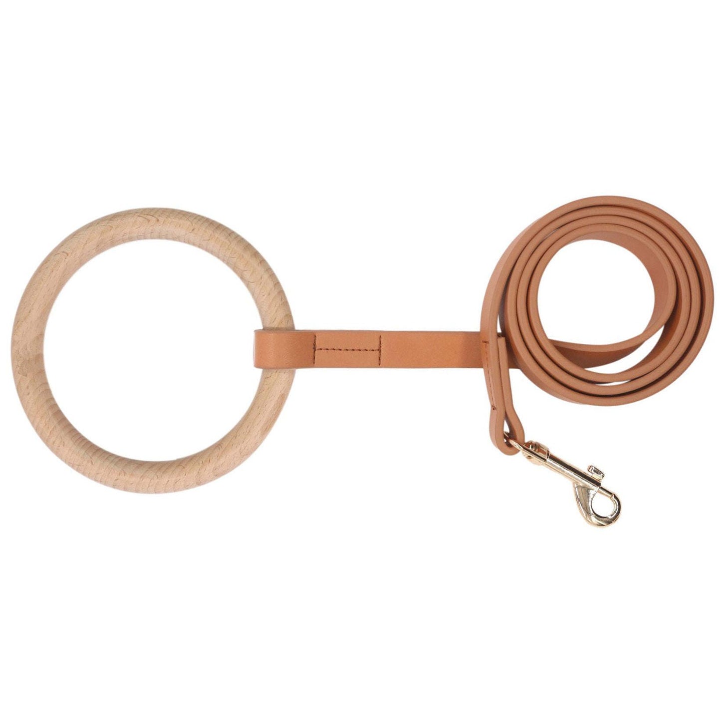 Pet Life 'Ever-Craft' Boutique Series Beechwood and Leather Designer Dog Leash: Stylish, durable, and versatile. - Wolldi