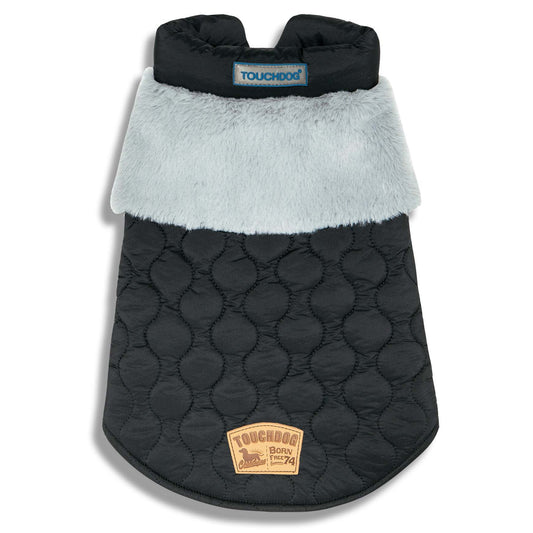 Touchdog 'Furrost-Bite' Fur and Fleece Fashion Dog Jacket: Stylish, warm, and comfortable for your furry friend. - Wolldi