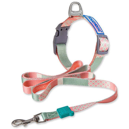 The Touchdog 'Trendzy' 2-in-1 leash and collar features fashionable prints and durable materials. - Wolldi