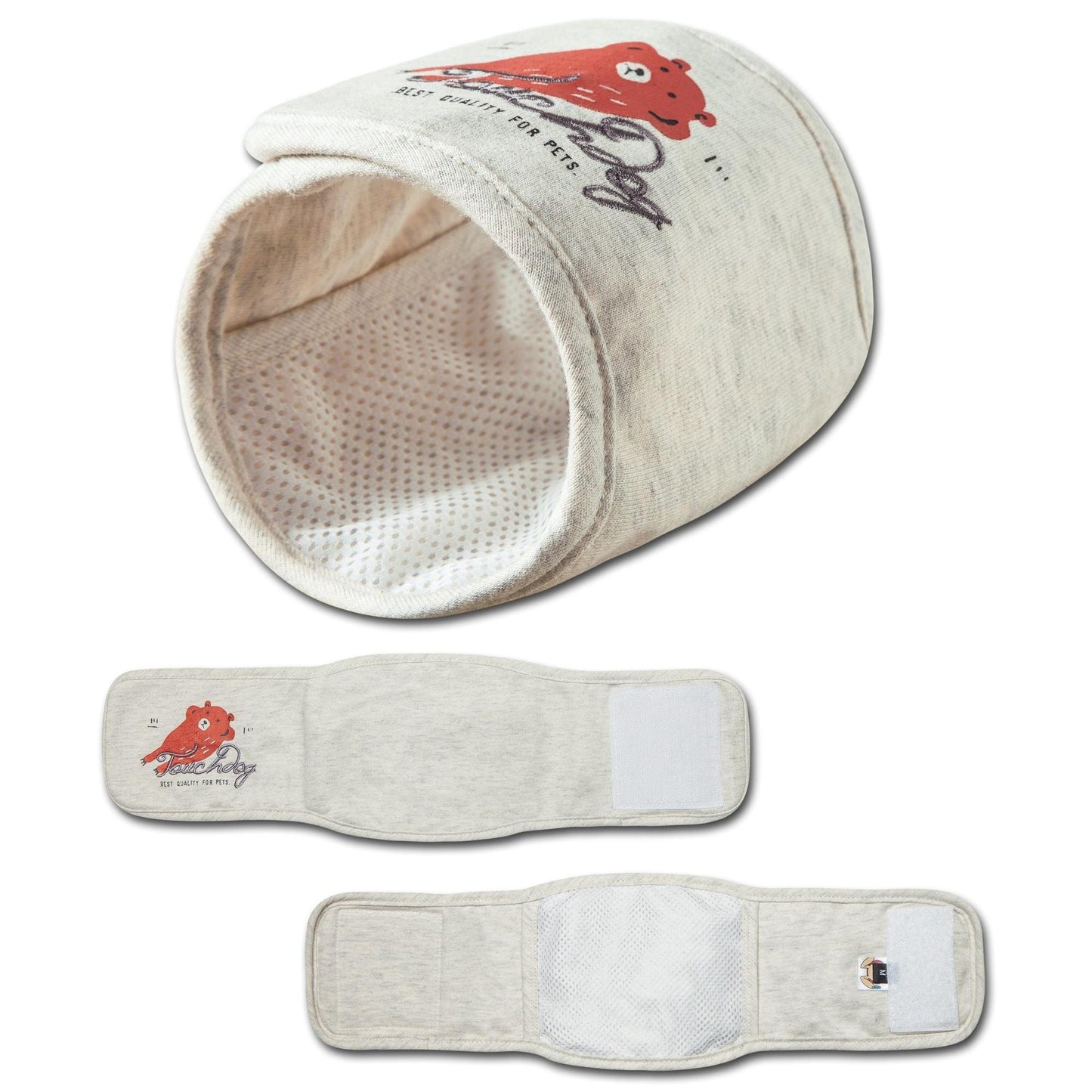 Touchdog Gauze-Aid Protective Dog Bandage and Calming Compression Sleeve: Healing and calming benefits; perfect for wound healing and anxiety relief. - Wolldi