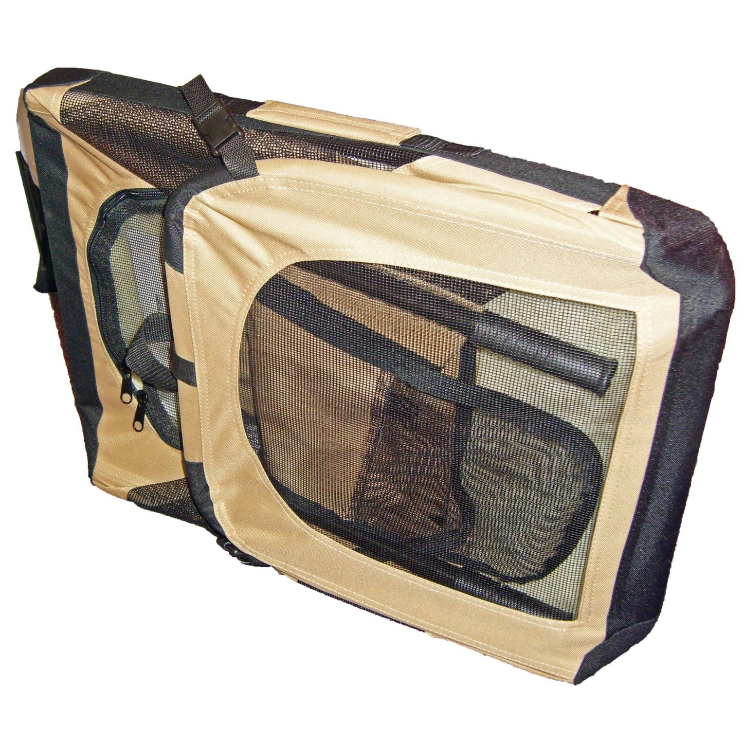 Sturdy folding pet crate with 360° vista view Transport