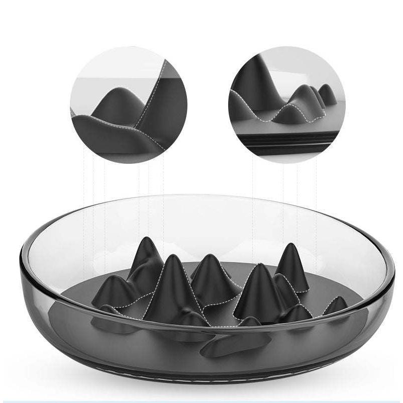 The Pet Life 'Cirlicue' Mountain Shaped Slow Feeding Pet Bowl is durable, dishwasher safe, and promotes slow digestion for your pet. - Wolldi