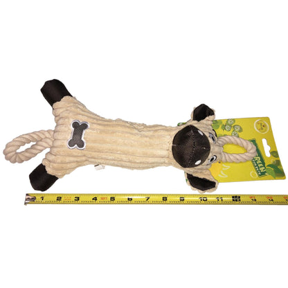 Eco-friendly cow pet toy with jute and rope Playtime