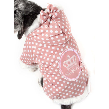 Plush Dog Sweater with Leash Holder