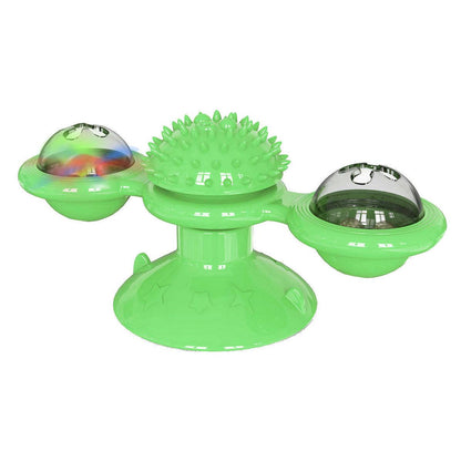 The Pet Life 'Windmill' Cat Toy suctions and spins on hard surfaces. - Wolldi