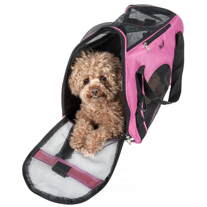 Airline pet carrier with adjustable Transport