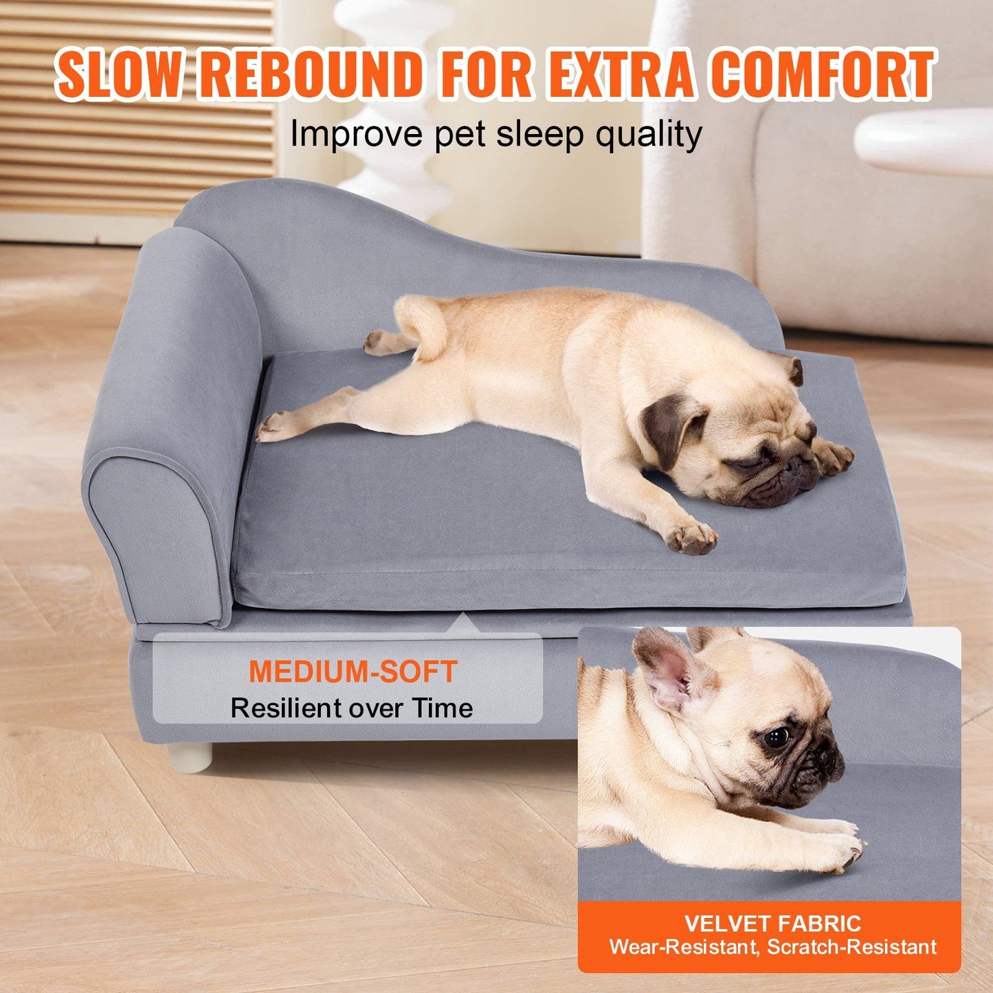 Grey Pet Sofa Comfort