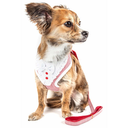 Breathable Adjustable Dog Harness with Bowtie Straps