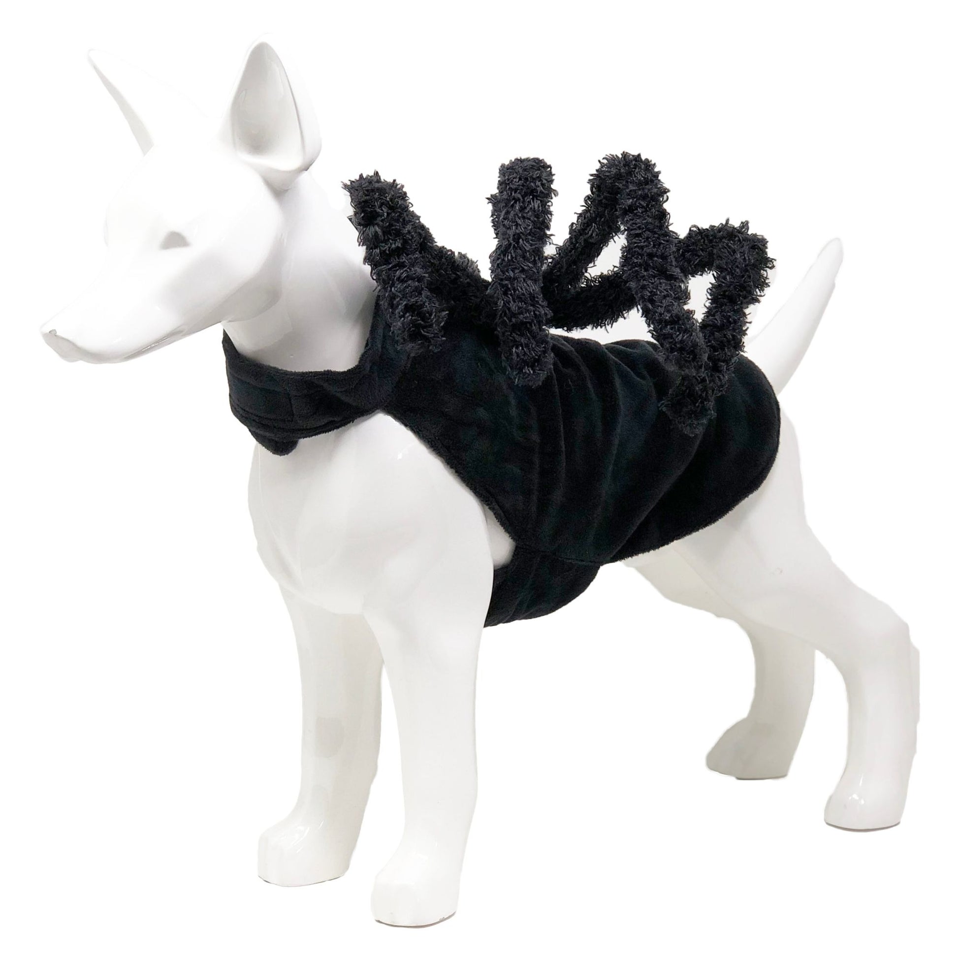 Pet Life 'Creepy Webs' Spider Dog Costume: Adorable yet frightening, machine washable, available in multiple sizes. - Wolldi