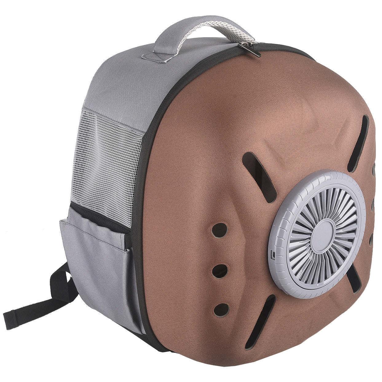 The Pet Life 'Armor-Vent' backpack has a built-in cooling fan and USB power. - Wolldi