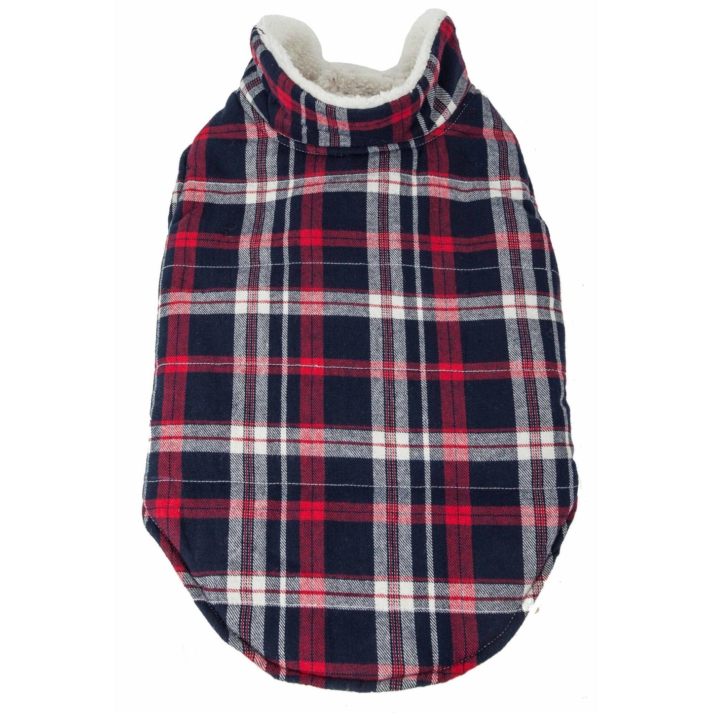 Insulated Dog Coat Plaid Fashion