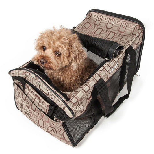 Collapsible pet carrier with leash holder Explorer