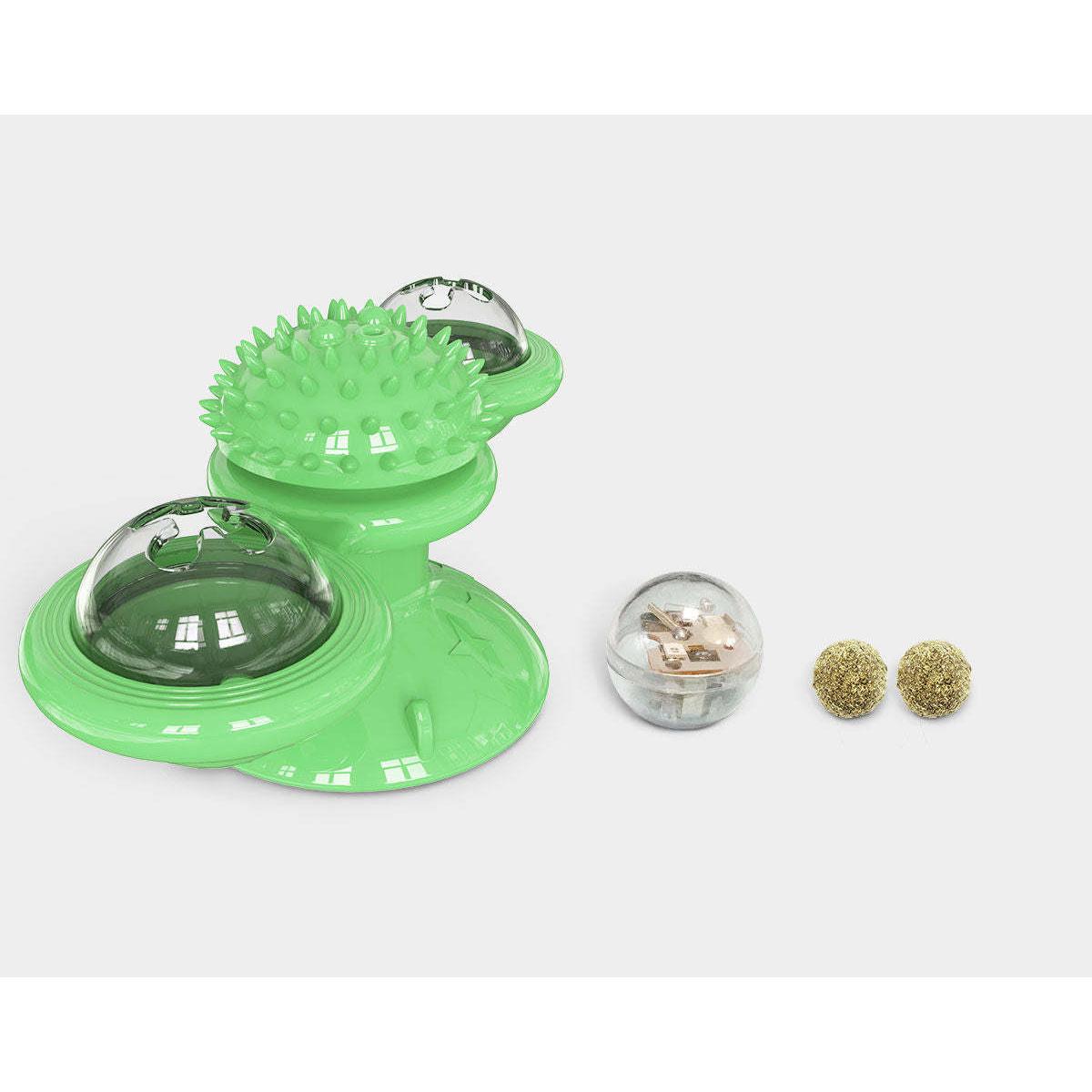 The Pet Life 'Windmill' Cat Toy suctions and spins on hard surfaces. - Wolldi