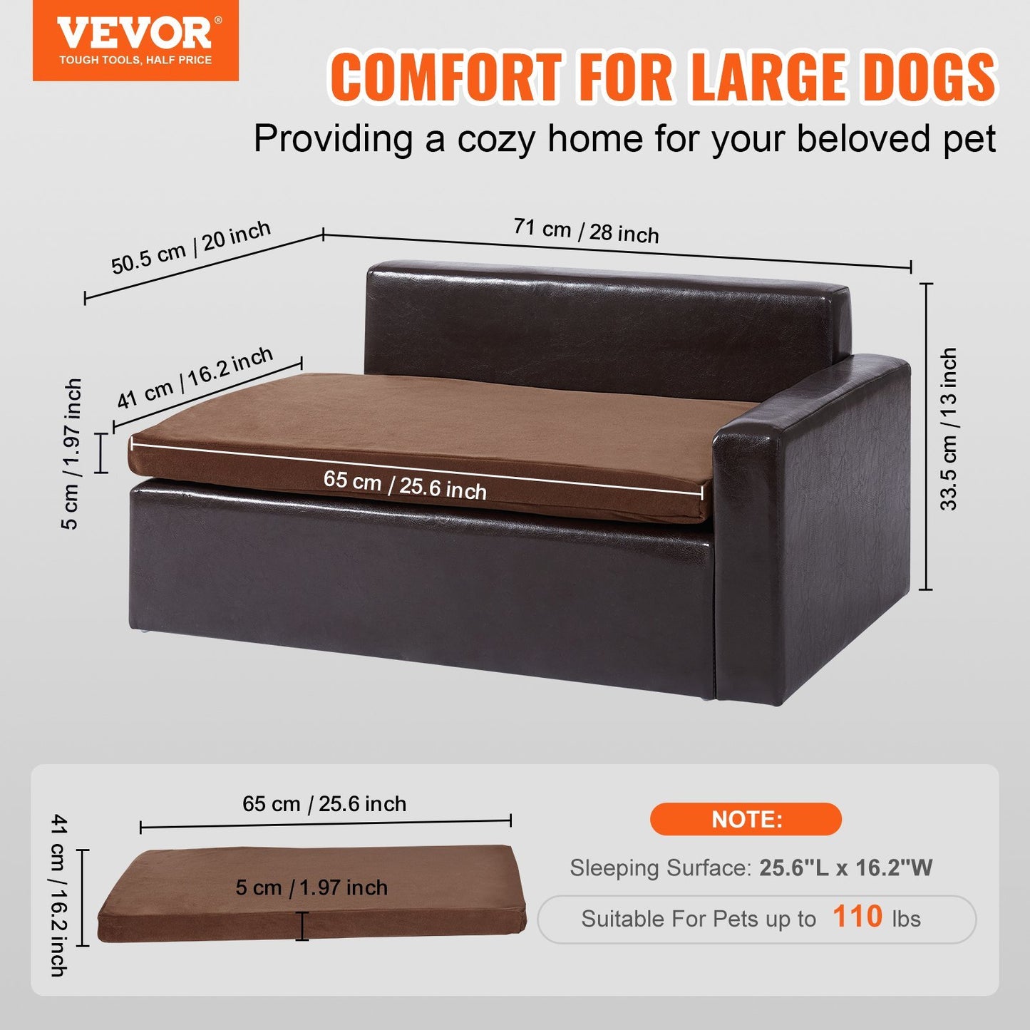 Pet Sofa for Medium-Sized Dogs and Cats