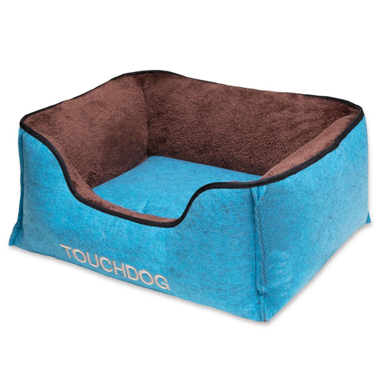 Touchdog 'Felter Shelter' Luxury Designer Premium Dog Bed: Felt-like exo shell, machine washable cushion, durable stitching, multiple sizes/colors. - Wolldi