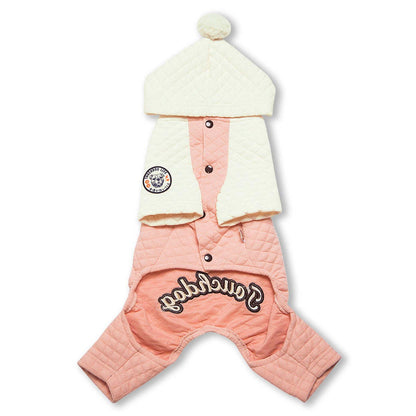 Quilted Dog Hooded Sweater Fashion