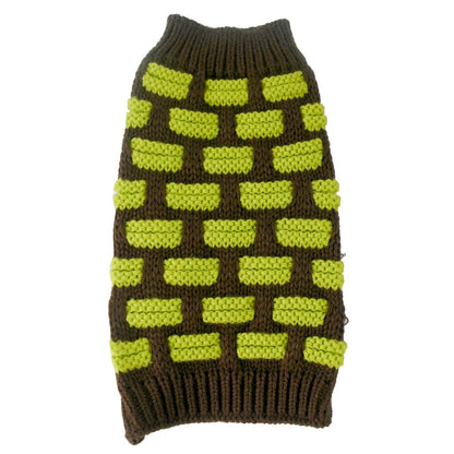 Designer Ribbed Turtle Neck Dog Sweater Fashion