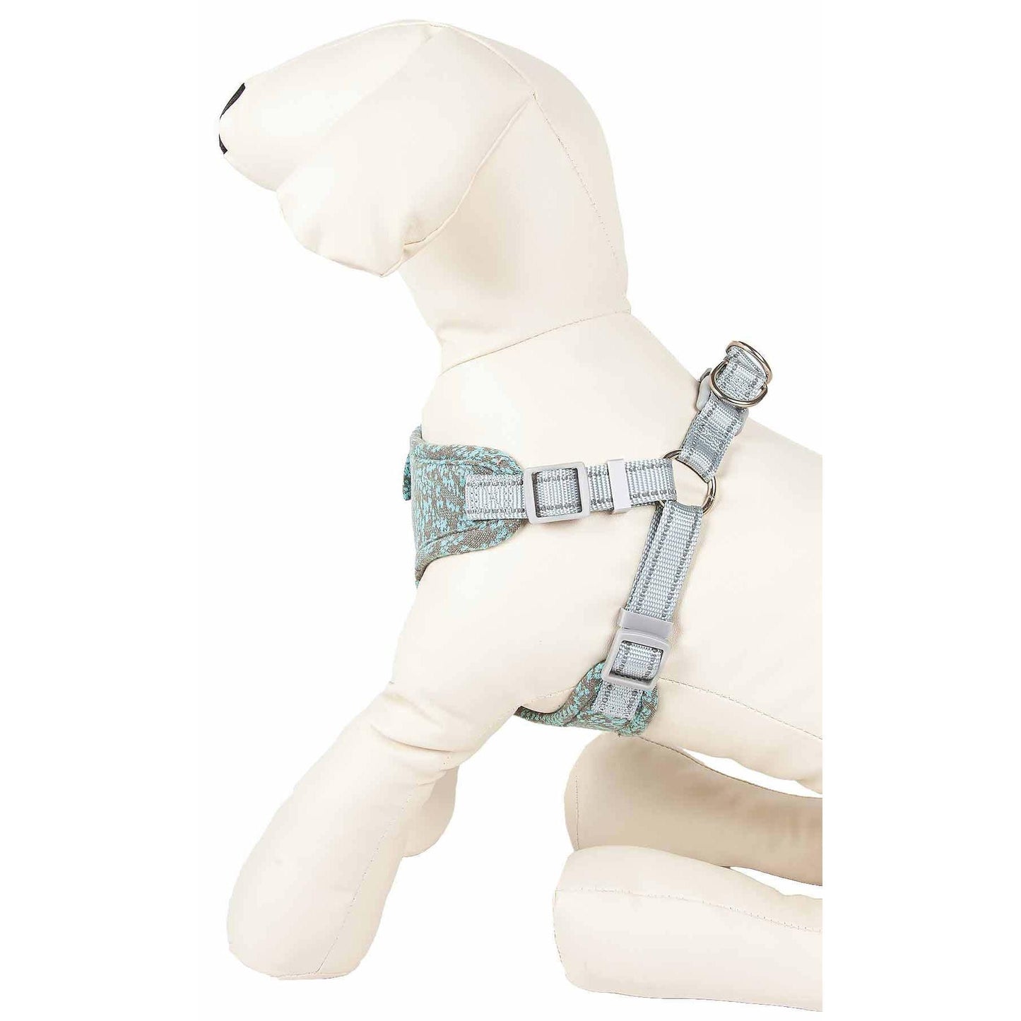 Adjustable dog harness with breathable mesh and bowtie Straps