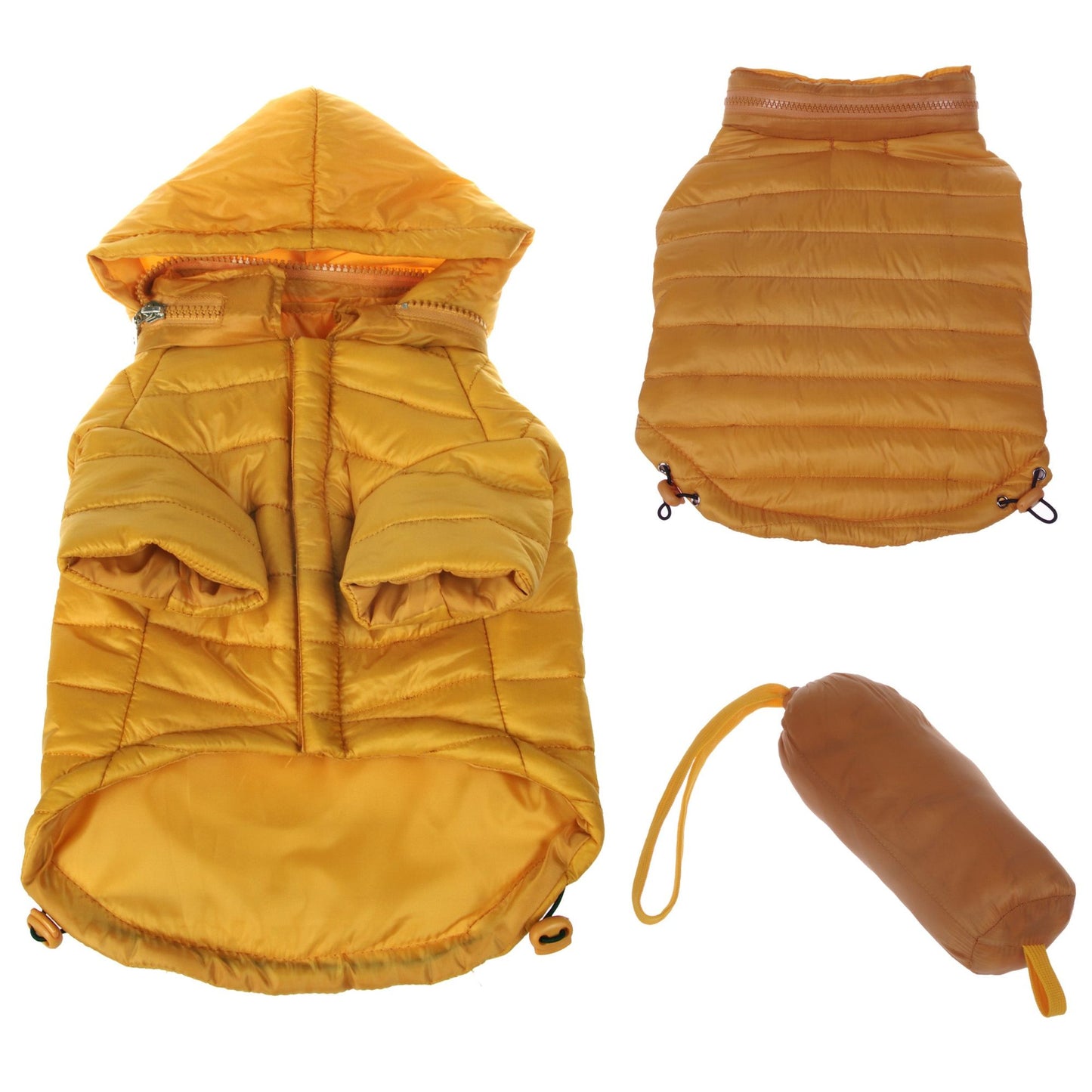 Sporty pet coat with adjustable features