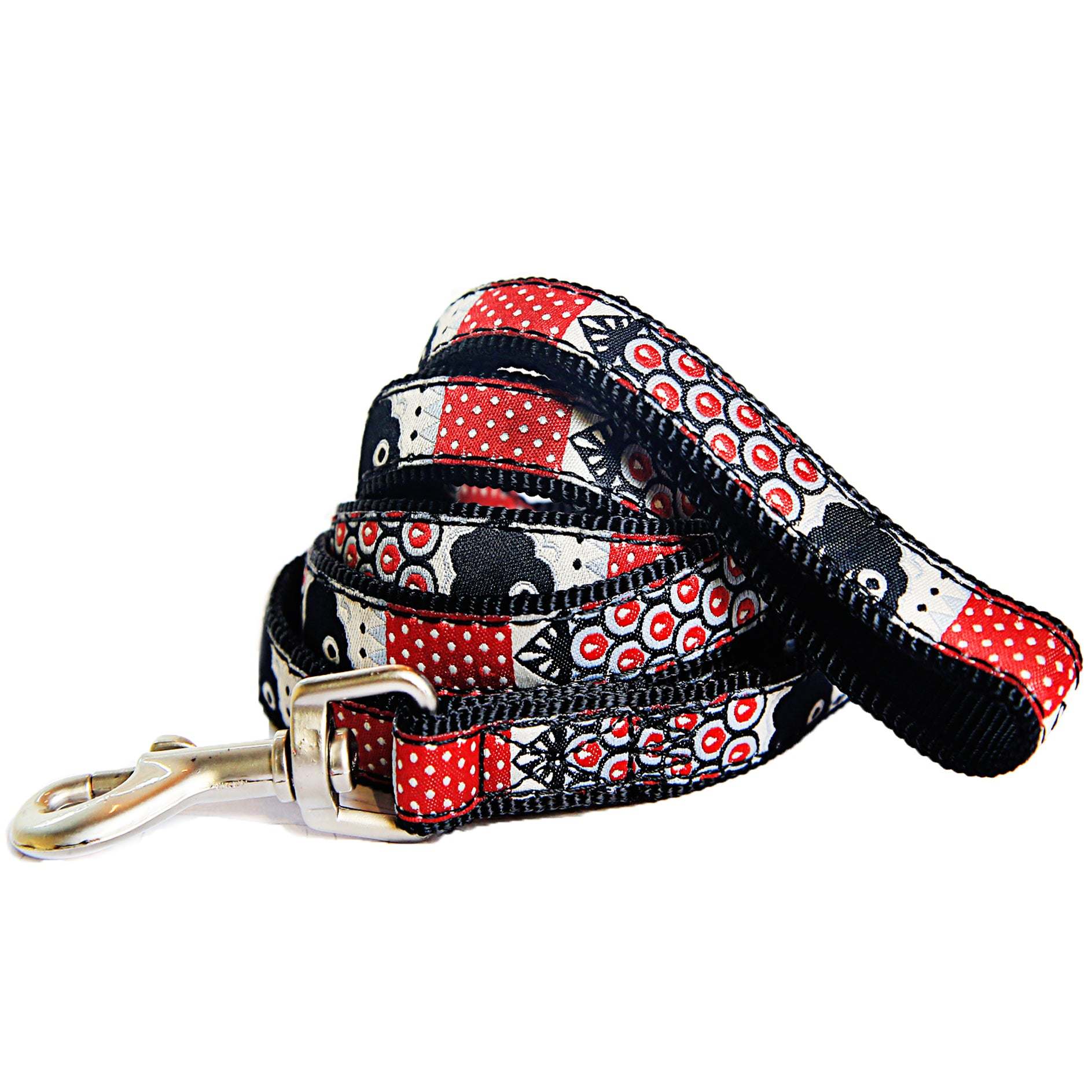 Touchdog 'Owl-Eyed' Tough Stitched Embroidered Collar and Leash - Durable, Adjustable, Stylish. - Wolldi