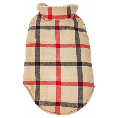 Warm Plaid Dog Coat Fashion