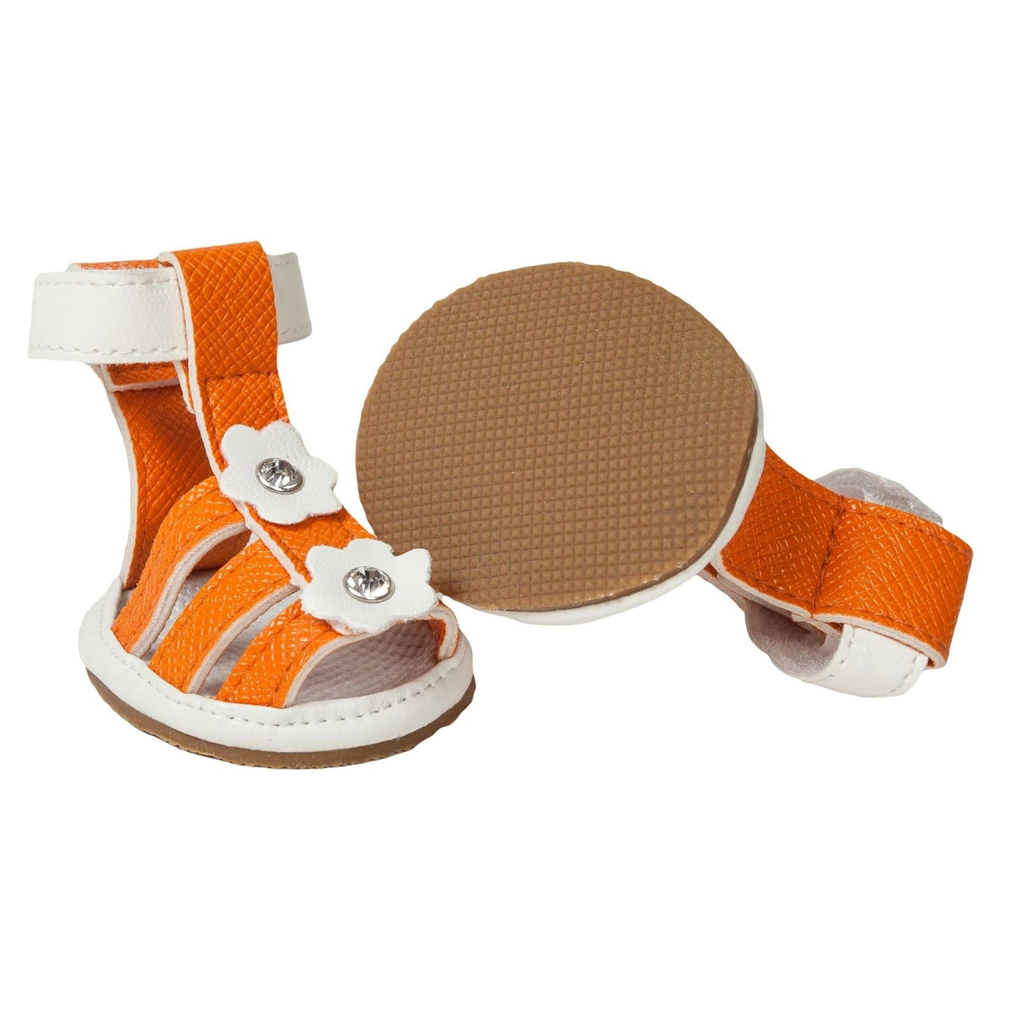 Waterproof pet sandals with rubberized soles Dishes