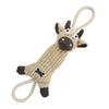 Eco-friendly cow pet toy with jute and rope Playtime