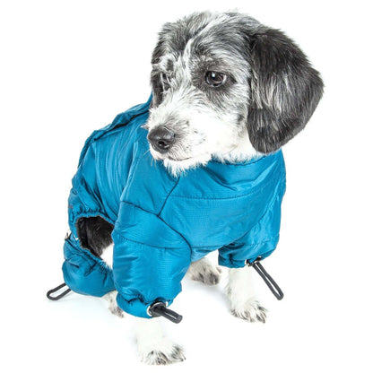 Dog jacket for extreme weather.