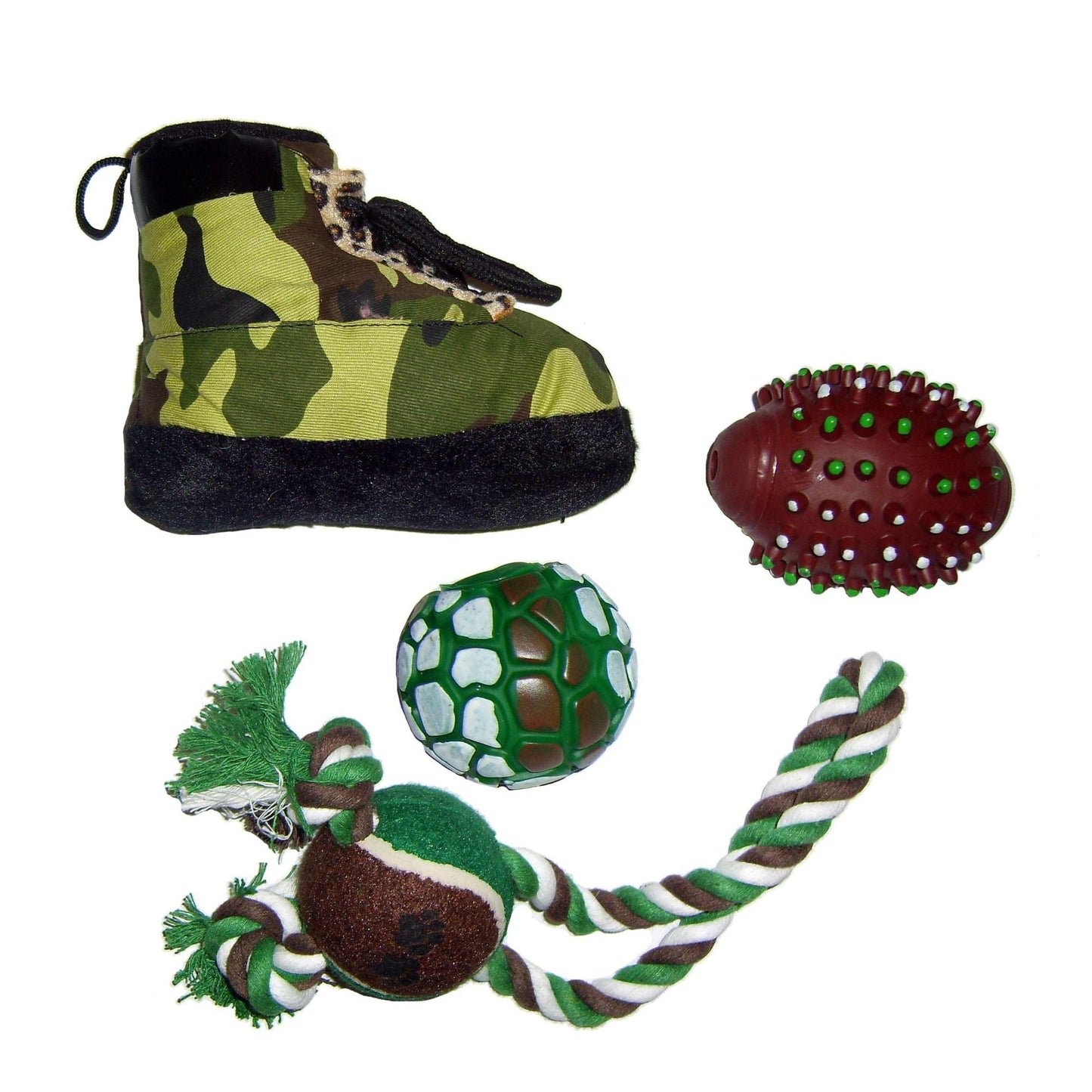 Eco-friendly Camouflage Pet Toy Set Playtime