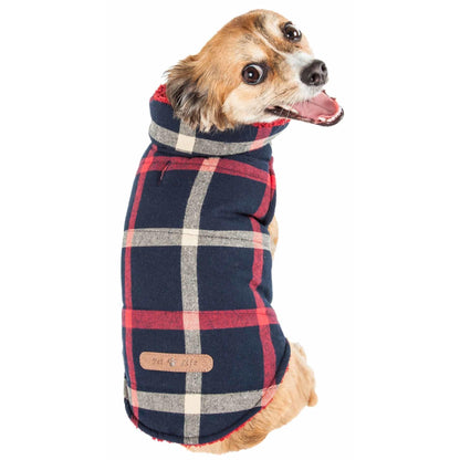 Warm Plaid Dog Coat Fashion