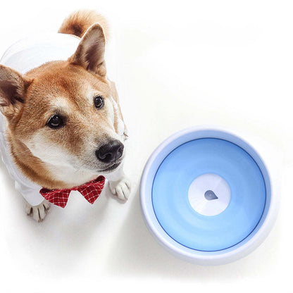 Pet Life 'Pud-Guard' Anti-Spill Floating Water and Food Bowl: Leak-proof, easy to clean, durable. - Wolldi