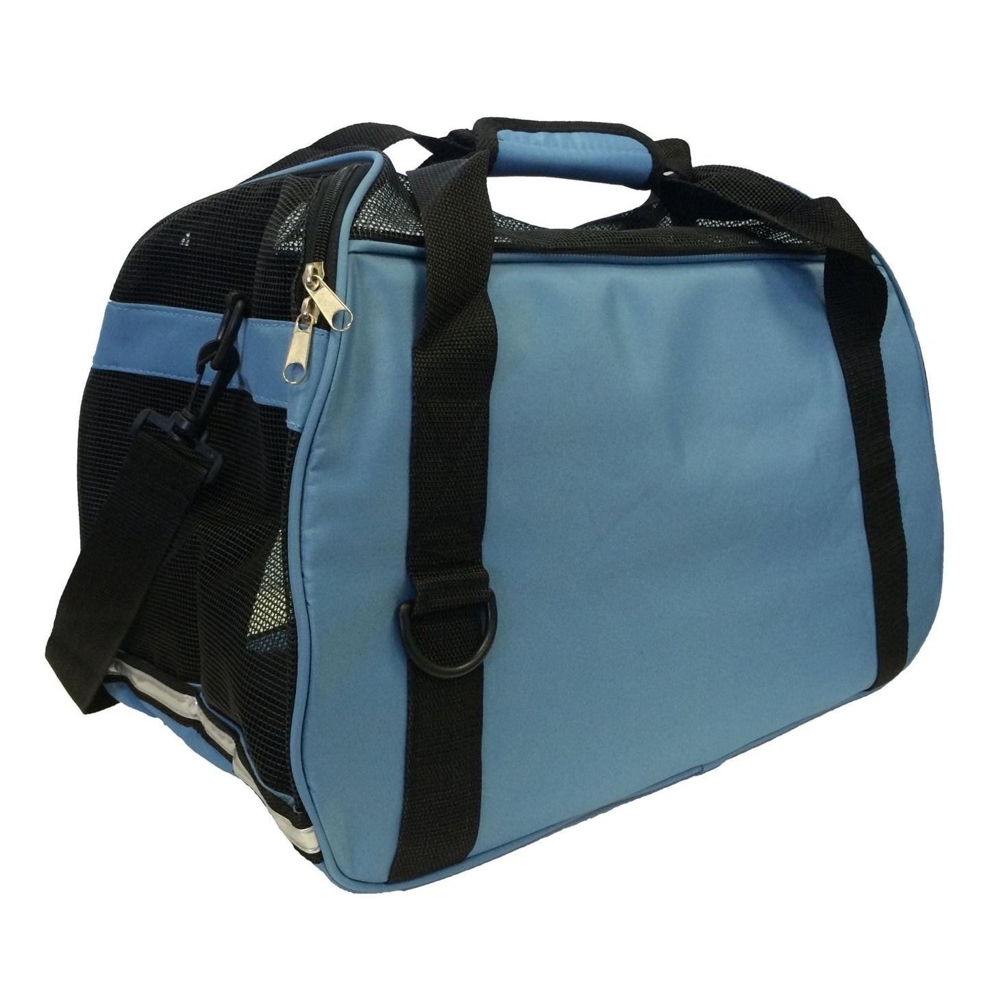 Adjustable Collapsible Airline-approved Pet Carrier with Zippered Compartments Transport