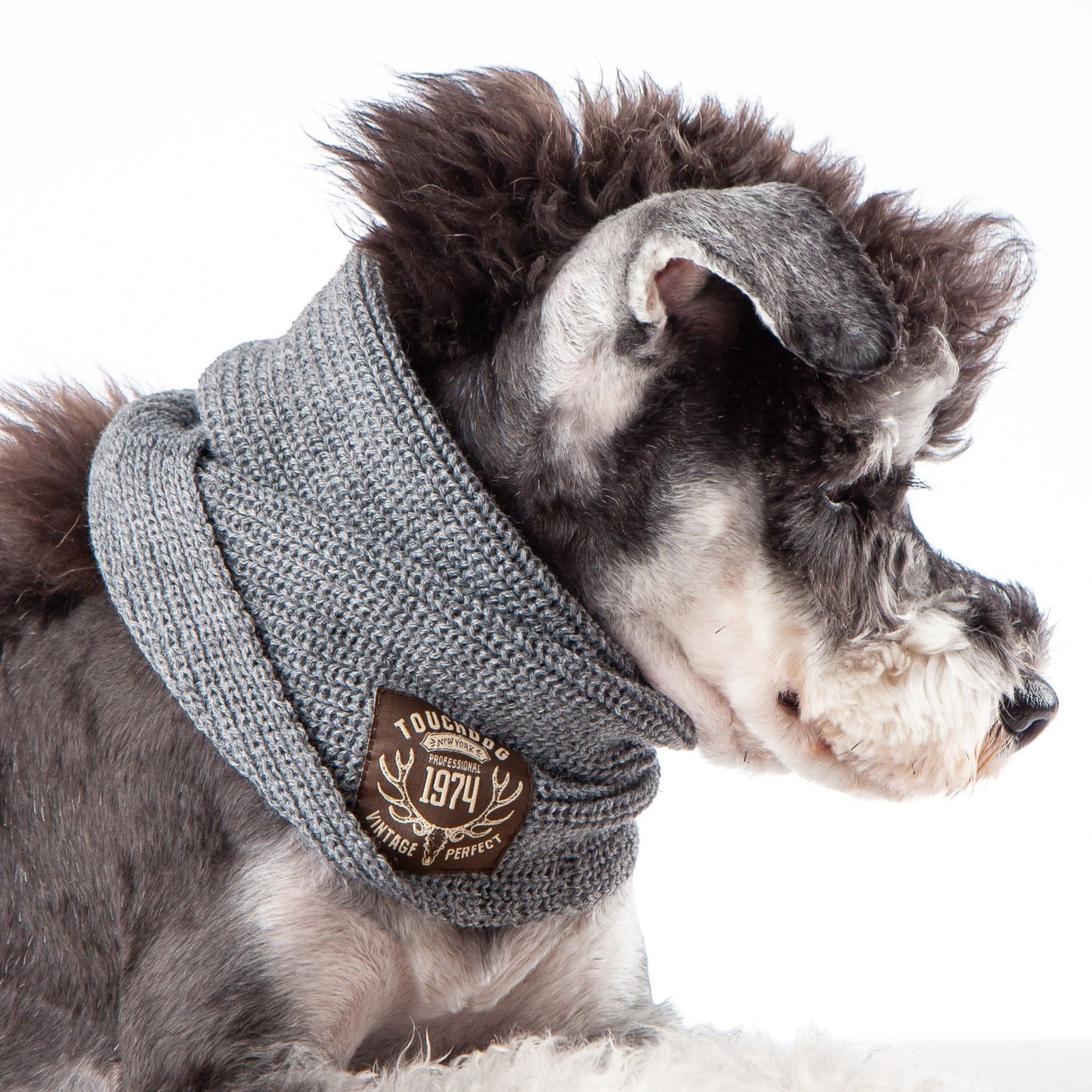 The Touchdog Heavy Knitted Winter Dog Scarf provides exceptional warmth and style. - Wolldi