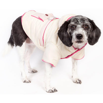 Warm Insulated Pet Jacket with Diamond Buckle Design Fashion